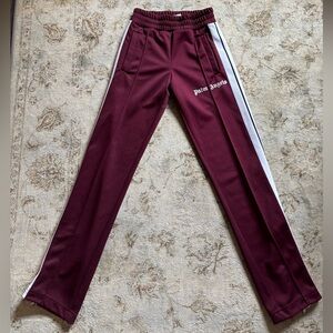 Palm Angels Maroon Track Pants